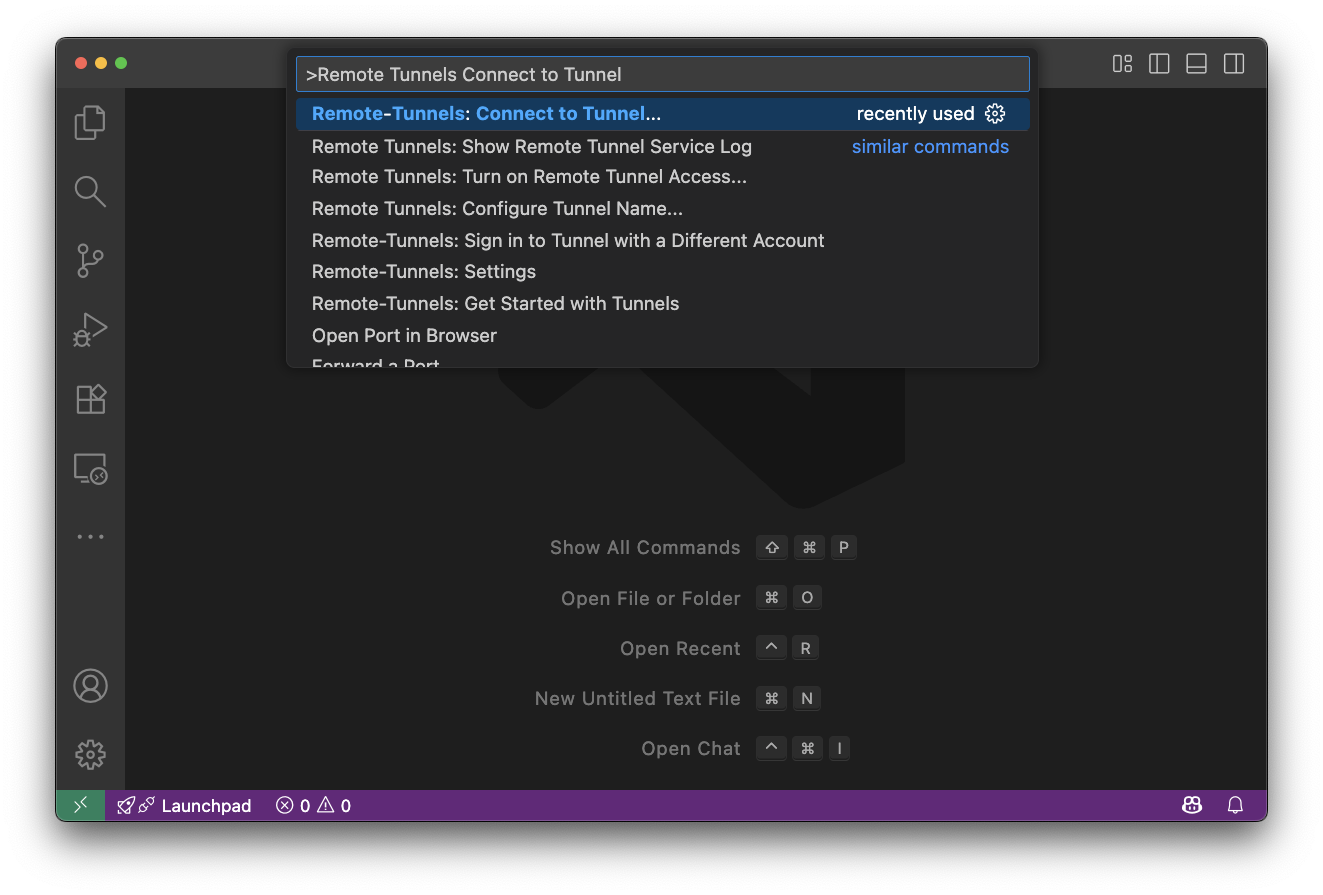 Connecting from VSCode